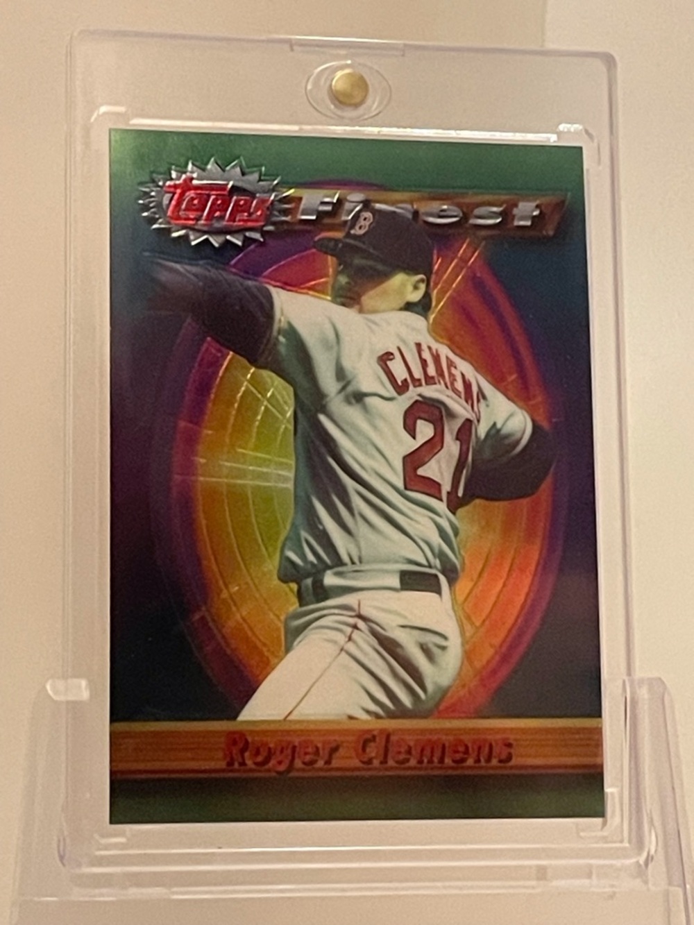 Roger Clemens 1994 Topps Finest Holo-Boston Red Sox